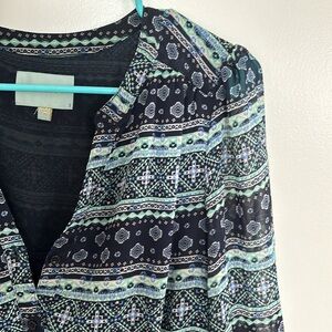 Bohemian long sleeved dress